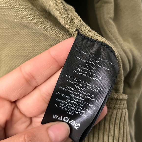 We The Free Free People Carmen Moto Jacket in Olive Sparrow - XS - Picture 15 of 16